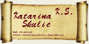 Katarina Skulić vizit kartica